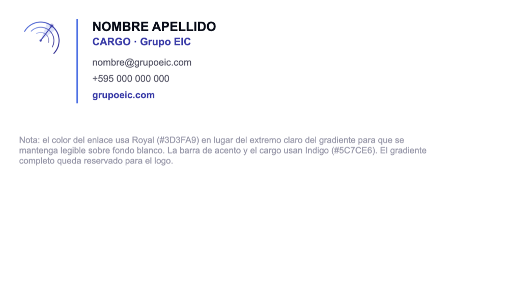 Vista previa — Firma de email